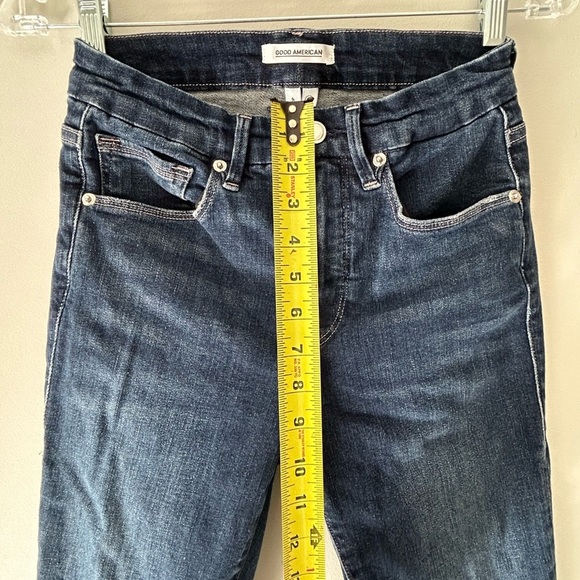 Good American Women’s Good Legs Skinny Jeans Dark Wash Size 27 - Picture 6 of 8